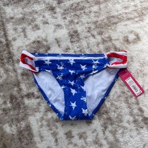 Xhilaration American Swim Bikini Bottom Sz S‎ NWT